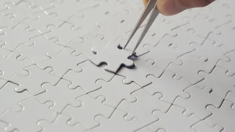 Last piece of puzzle Stock Footage 117419076