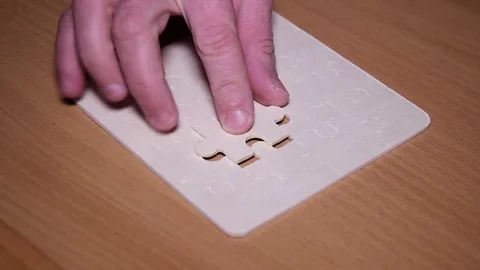Last Puzzle To The Right Place Stock Footage 71581851