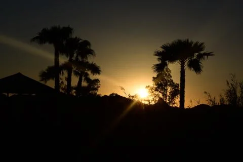 Last rays of light Stockfoto's