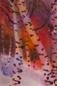 The last rays of the setting sun Stock Illustration