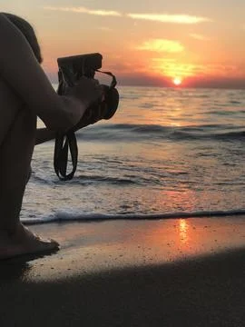 Last rays of the setting sun Stock Photos