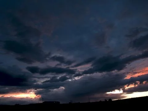 Last rays of sun Stockfoto's