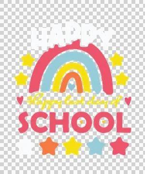 Last School Summer classroom student education back to beach Stock Illustration