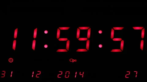 The Last Seconds Of The Old New Year Stock-Footage 44273983