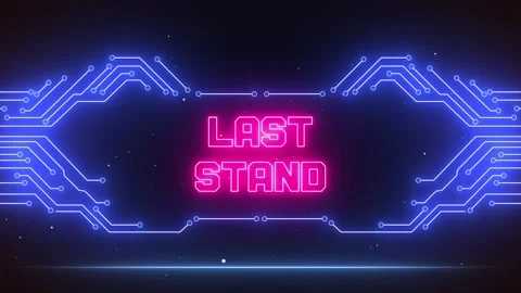 Last Stand Alert Animation for Intense Survival Gameplay Moments Video stock 327343660