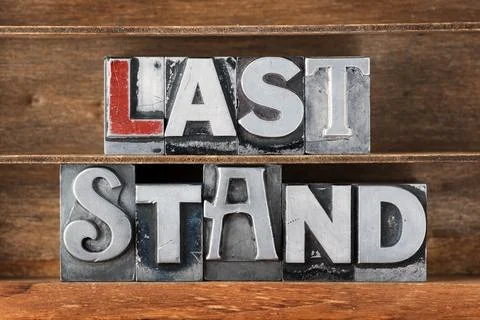Last stand tray Stock-Fotos