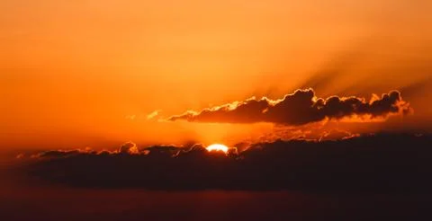 Last sunset 2015 Stock Photos