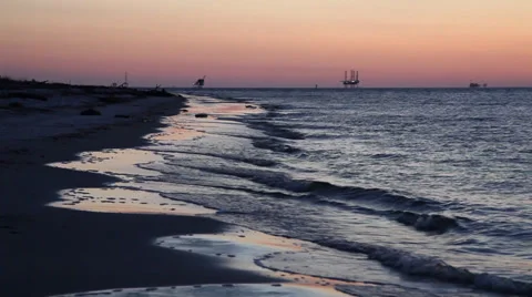 Last Waves Of The Sun Stock Footage 36840213