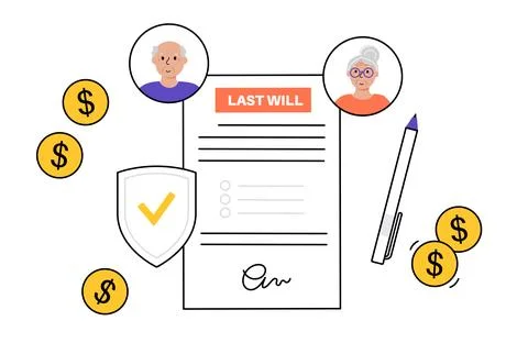 Last weel document Stock Illustration