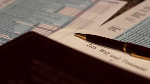 Last Will and Testament Video stock 74066921