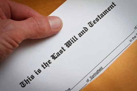 Last will and testament Stock Photos