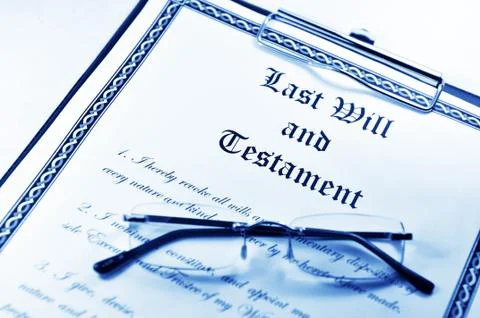 Last will and testament Stock Photos