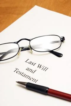 Last Will and Testament Stock Photos