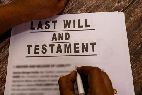 Last Will and Testament Stock Photos
