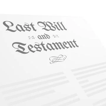 Last Will Stock Illustration