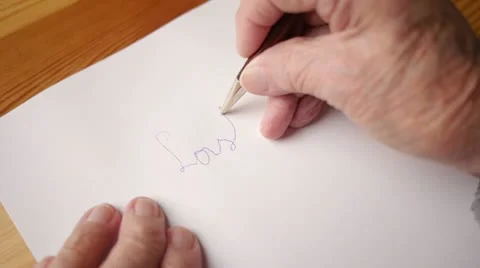 Last will testament writing Video stock 14782813