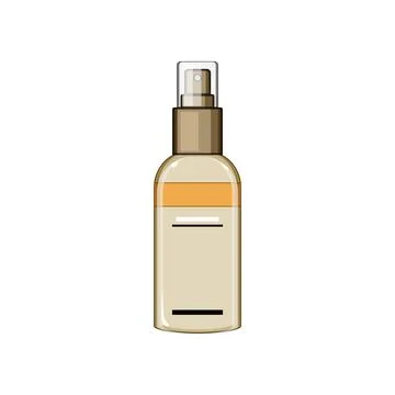 Lasting setting spray cartoon vector illustration Stock Illustration