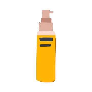Lasting setting spray cartoon vector illustration Stock Illustration