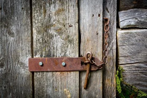 Latch on door Fotos de archivo