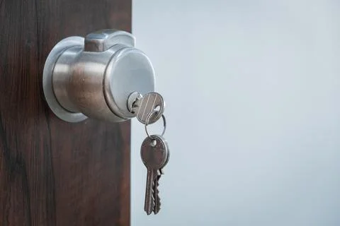 Latch locking system for door in Interior Designing Stock Photos