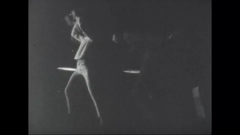 Late-1960s Mod Pop and Experimental Stage Performances Stock Footage 338271407