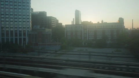 Late Afternoon Queens Elevated Subway Ride Stock Footage 341848513