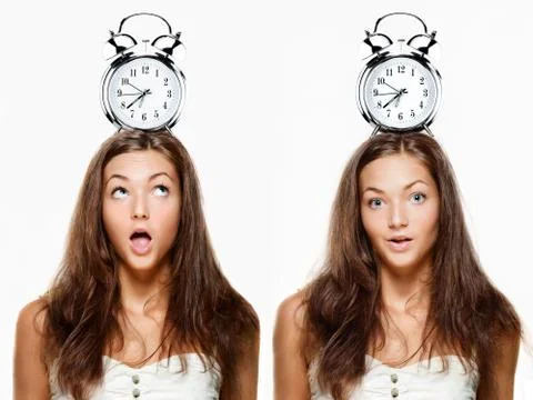Late again. Stock Photos