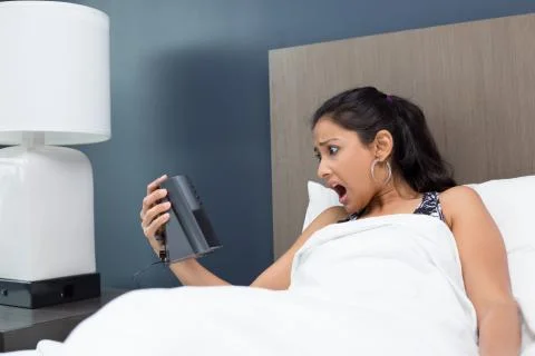 Late, alarm clock Stock Photos