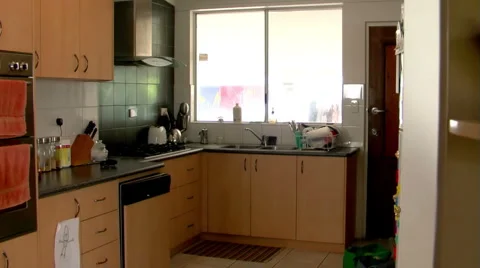 Late for appointment at kitchen Stock Footage 3274648