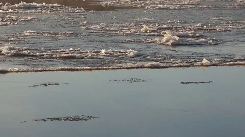 Late autumn on the river Stock Footage 118832451
