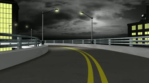 Late Drive Background HD Stock Footage 10870916