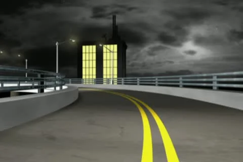 Late Drive Background Loop Stock Footage 10870970