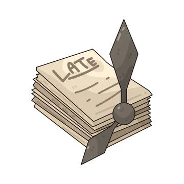 Late illustration Stock Illustration