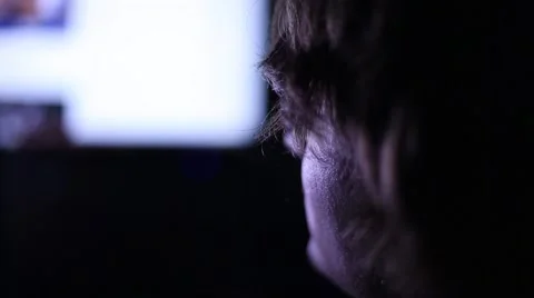 Late Night Facebook Browsing Video stock 46666091