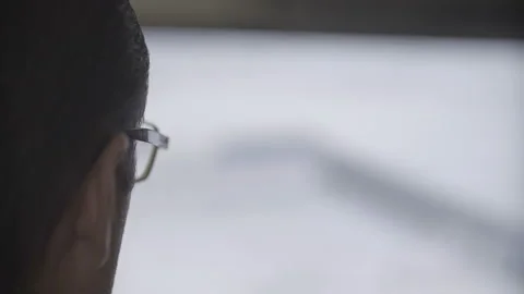 Late at Night in the Office. Design Engineer Works on His Personal Computer. Stock Footage 95524720