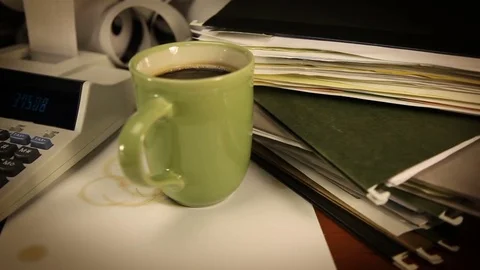 Late Night At The Office Stockbeeldmateriaal 75412779