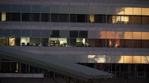 Late Night at the Office 動画素材 86074585