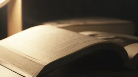 Late at night to read and study hard Stock Footage 234475032