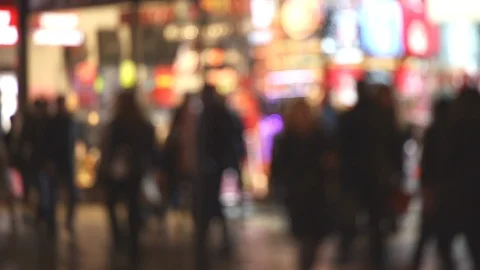 Late night shoppers Stock Footage 99347786