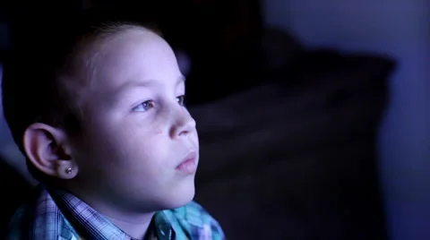 Late night TV watching Stock-Footage 1065934