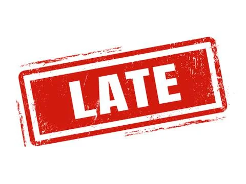Late red stamp style 스톡 일러스트