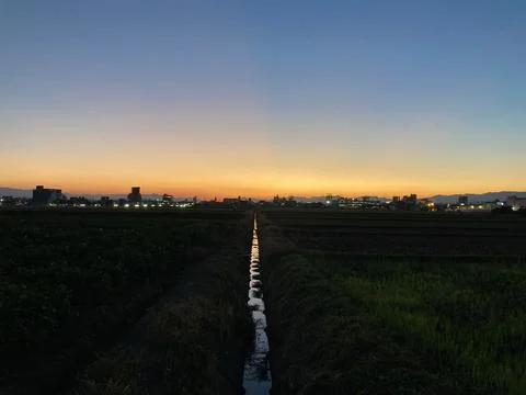 Late Summer Sunset Stock Photos