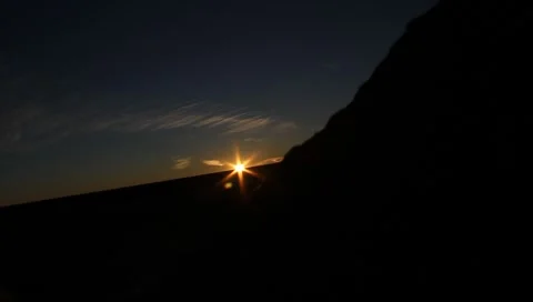 Late sunset Stock Footage 1017489