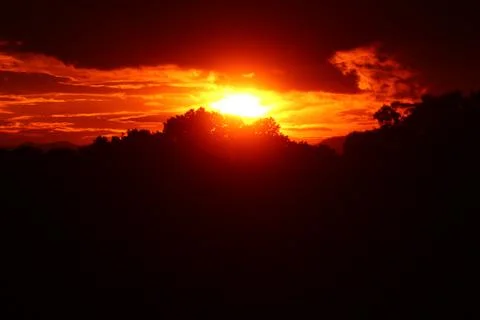 Late sunset Stock Photos