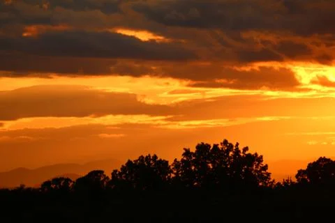 Late Sunset Stock Photos