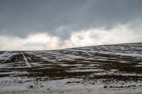 Late Winter Field Stock Photos