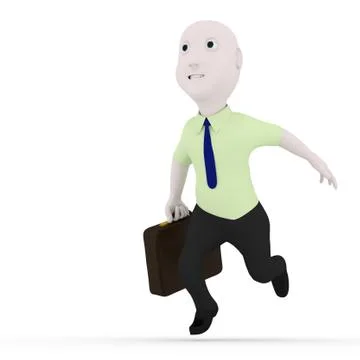 Late for work. Stock Illustration