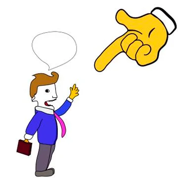 Latecomer to the office Illustrazione stock