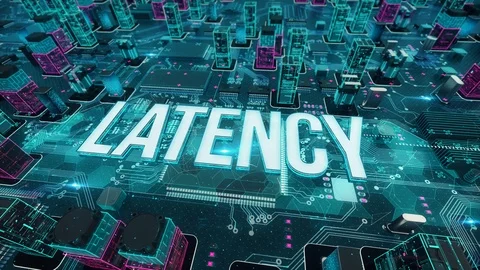 Latency digital technology hi-tech concept Video stock 109459899