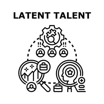 Latent talent finding and development vector concept Stock Illustration